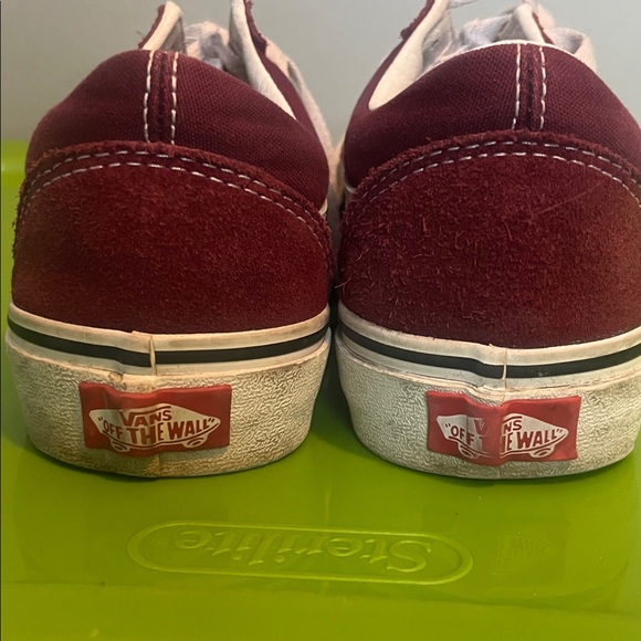Vans M 6 W 7.5 burgundy Old Skool Sneakers skate classic casual - Picture 6 of 8